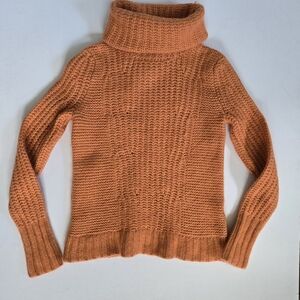 Banana Republic italien merino wool alpaca blend knit sweater turtle neck sz XS